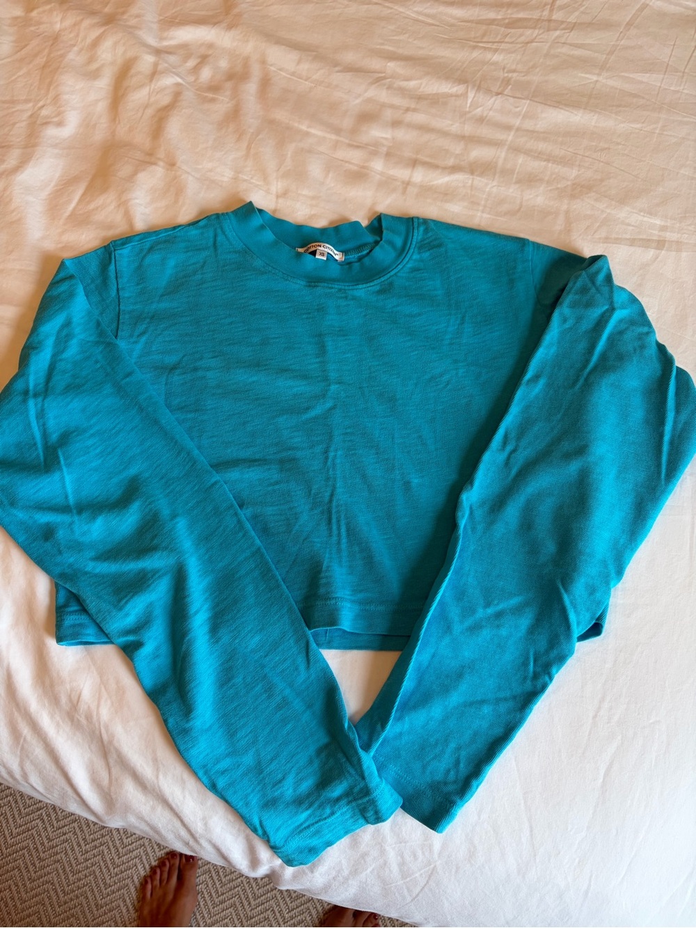 Cotton Citizen Teal Crewneck Sweatshirt
